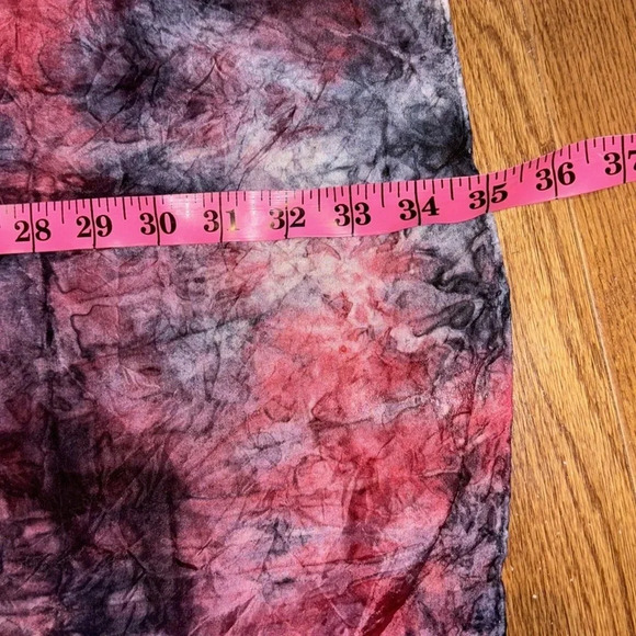 Vintage Style  Silky Tie dye Pastel Scarf - Picture 5 of 10